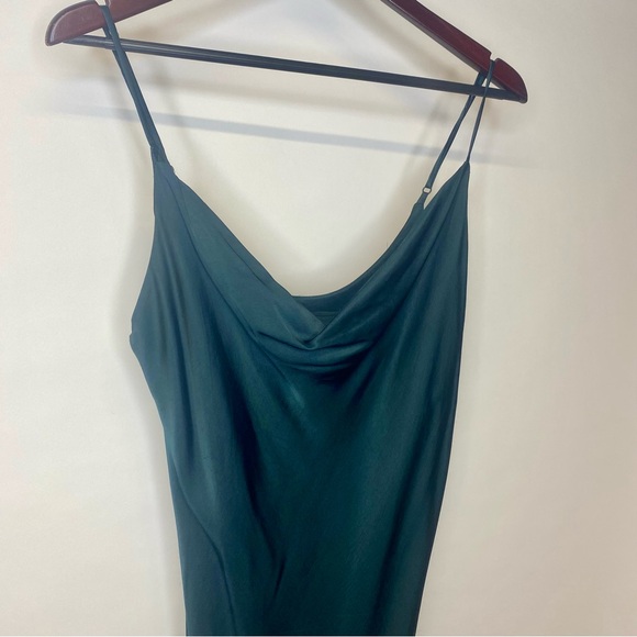 Zara slinky teal slip dress - Picture 2 of 8